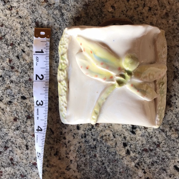 PAIR Ceramic Dragonfly Wall Pockets - Picture 8 of 9